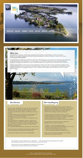 Webseite von Jugendhotel & Gästehaus am See in Gaienhofen