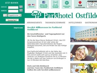 Webseite von Parkhotel Ostfildern in Ostfildern
