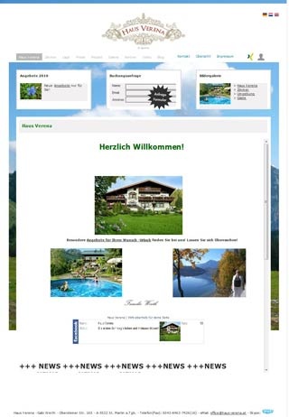 Webseite von Pension Haus Verena in St. Martin a. Tbg.