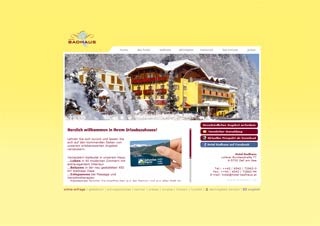 Webseite vom familienfreundlichen Hotel Badhaus in Zell am See