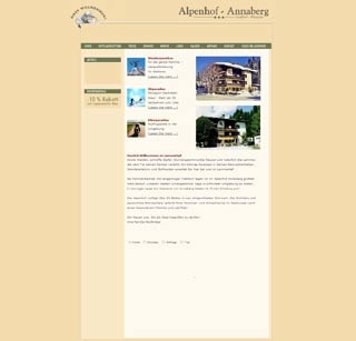 Webseite von Alpenhof - Annaberg in Annaberg im Lammertal