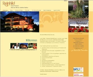 Webseite vom familienfreundlichen Hotel-Pension Reinhild in Nals / S�dtirol