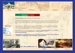 Webseite von Hotel-Restaurant zur Post in Bonn