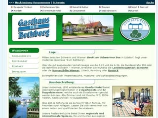 Webseite von Hotel Gasthaus zum Rethberg in Lübstorf