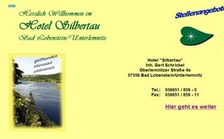 Webseite vom familienfreundlichen Hotel Silbertau in Moorbad Lobenstein