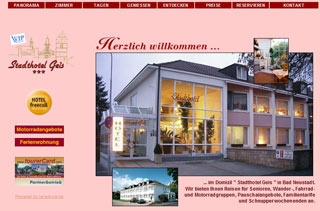 Webseite von Stadthotel Geis in Bad Neustadt (Saale)
