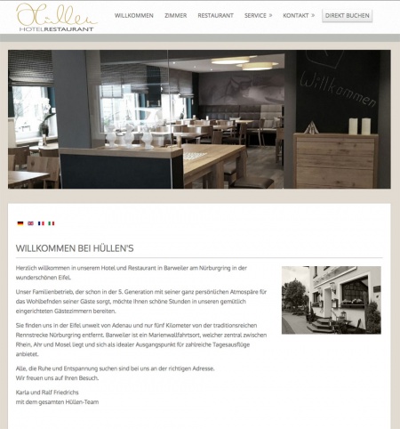 Webseite vom familienfreundlichen Hotel H�llen in Barweiler - N�he N�rburgring