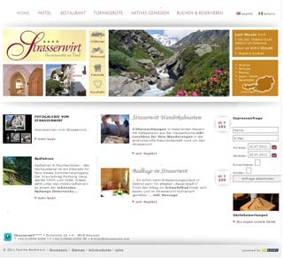 Webseite von Strasserwirt**** Herrenansitz zu Tirol in Strassen