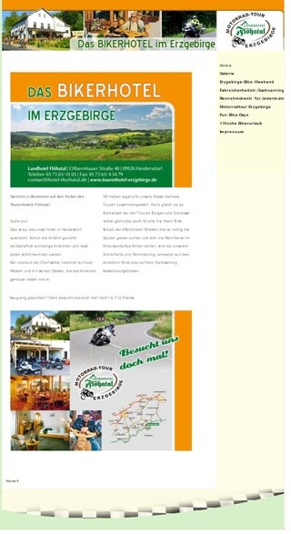 Webseite von Landhotel Flöhatal in Heidersdorf