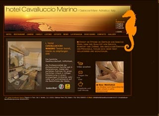 Webseite von Hotel Cavalluccio Marino in Gabicce Mare
