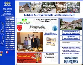Webseite vom familienfreundlichen Hotel-Gasthof und Metzgerei Zum Bartl in Sulzbach Rosenberg