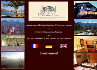 Webseite von Bikers Paradise / Villa du Parc in Prades