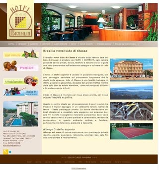 Webseite vom familienfreundlichen Hotel Brasilia in Lido di Classe