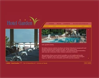 Webseite vom familienfreundlichen Hotel Garden in Limone sul Garda