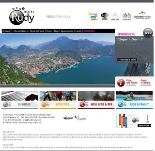 Webseite vom familienfreundlichen Hotel Rudy in Riva del Garda