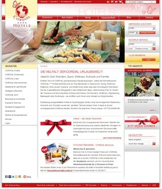 Webseite von Hotel Cordial in Reith bei Kitzbühel