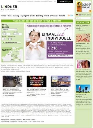 Webseite von Lindner Hotel Airport Düsseldorf in Düsseldorf