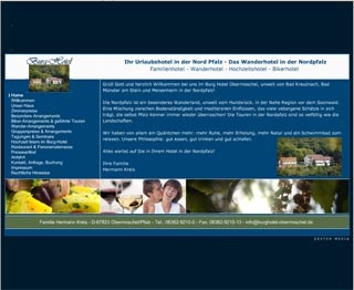 Webseite vom familienfreundlichen Burg-Hotel in Obermoschel