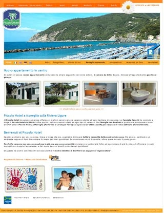 Webseite von Hotel Piccolo in Moneglia (GE)