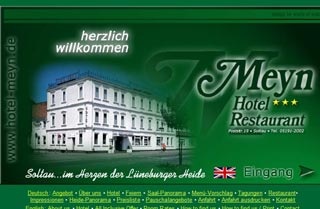 Webseite vom familienfreundlichen Hotel Meyn in Soltau