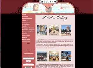 Webseite von Hotel Meeting in Riccione