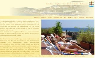 Webseite vom familienfreundlichen Hotel Casella in Pietra Ligure (SV)