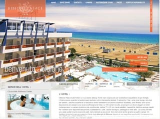 Webseite von Bibione Palace Suite Hotel in Bibione di San Michele al Tagliamento (Ve)