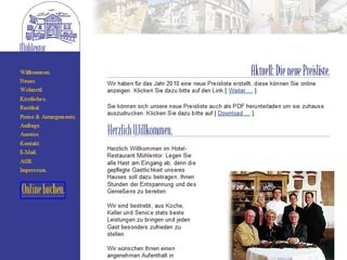 Webseite vom familienfreundlichen Hotel-Restaurant M�hlentor in Bad Kreuznach