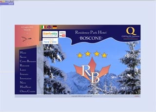 Webseite vom familienfreundlichen Residence Park Hotel Boscone in Madesimo (SO)