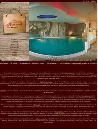 Webseite vom familienfreundlichen Hotel Alpenhof in Rasun in Valle d'Anterselva (BZ)