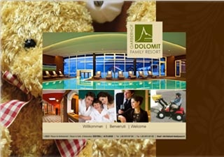 Webseite vom familienfreundlichen Dolomit Family Resort Garberhof in Rasun Anterselva(BZ)