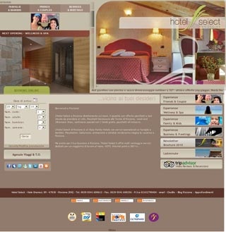 Webseite von Hotel Select in Riccione (RN)