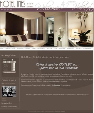 Webseite vom familienfreundlichen Hotel Ines in Cattolica (RN)