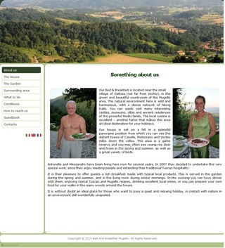 Webseite von Bed und Breakfast - Mugello in Vicchio