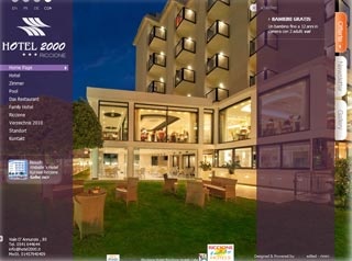 Webseite vom familienfreundlichen Hotel 2000 in Riccione (RN)