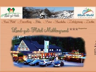 Webseite von Land-Gut- Hotel Mühlengrund in Winterberg