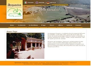 Webseite von Agriturismo Acquaviva in Pomarance (PI)
