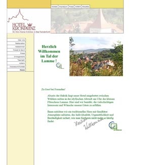 Webseite von Hotel Kronprinz in Bad Salzdetforth