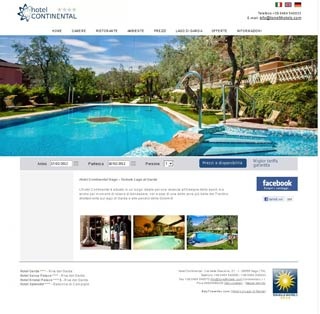 Webseite von Hotel Continental am Gardasee in Nago-Torbole