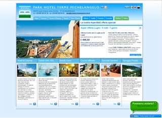 Webseite vom familienfreundlichen Hotel Terme Michelangelo in Lacco Ameno d'Ischia