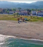  fahrradfahrerfreundliches Strand Pension Delfini in Asprovalta 