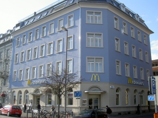 Fahrradfahrer Gästehaus Centro in Konstanz