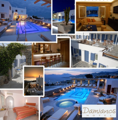 Familien- und Kinderfreundliches DAMIANOS HOTEL - Mykonos Stadt in Mykonos