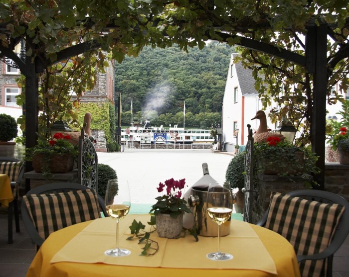  Fahrradtour übernachten im Hotel Rheingraf in Kamp-Bornhofen 