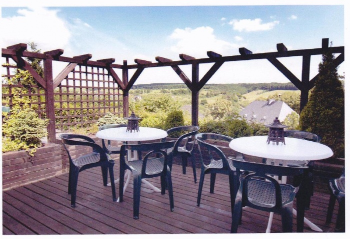 Motorrad Landgasthaus Blick ins Tal in Wissmannsdorf