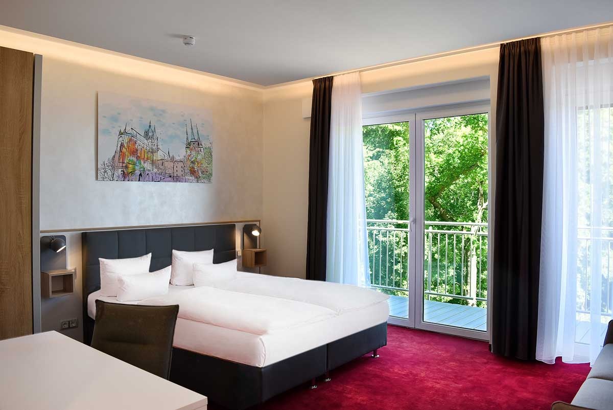  fahrradfahrerfreundliches Hotel am Waldkasino in Erfurt 