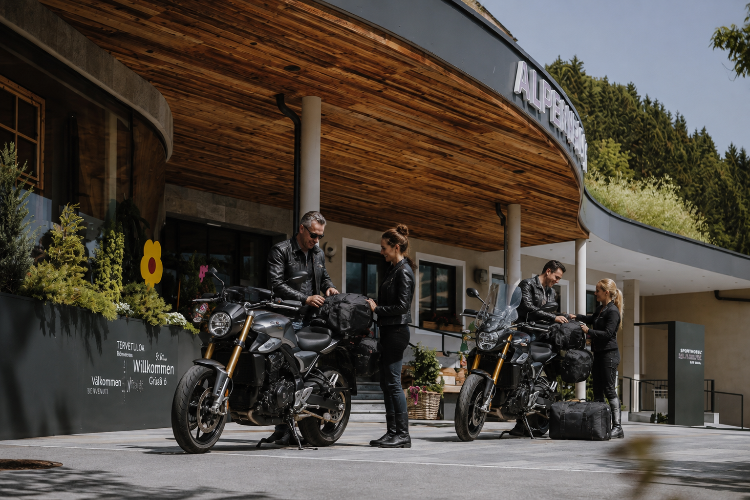 Motorrad- & Radsporthotel Sport und Familienresort Alpenblick in Zell am See – Hotelansicht