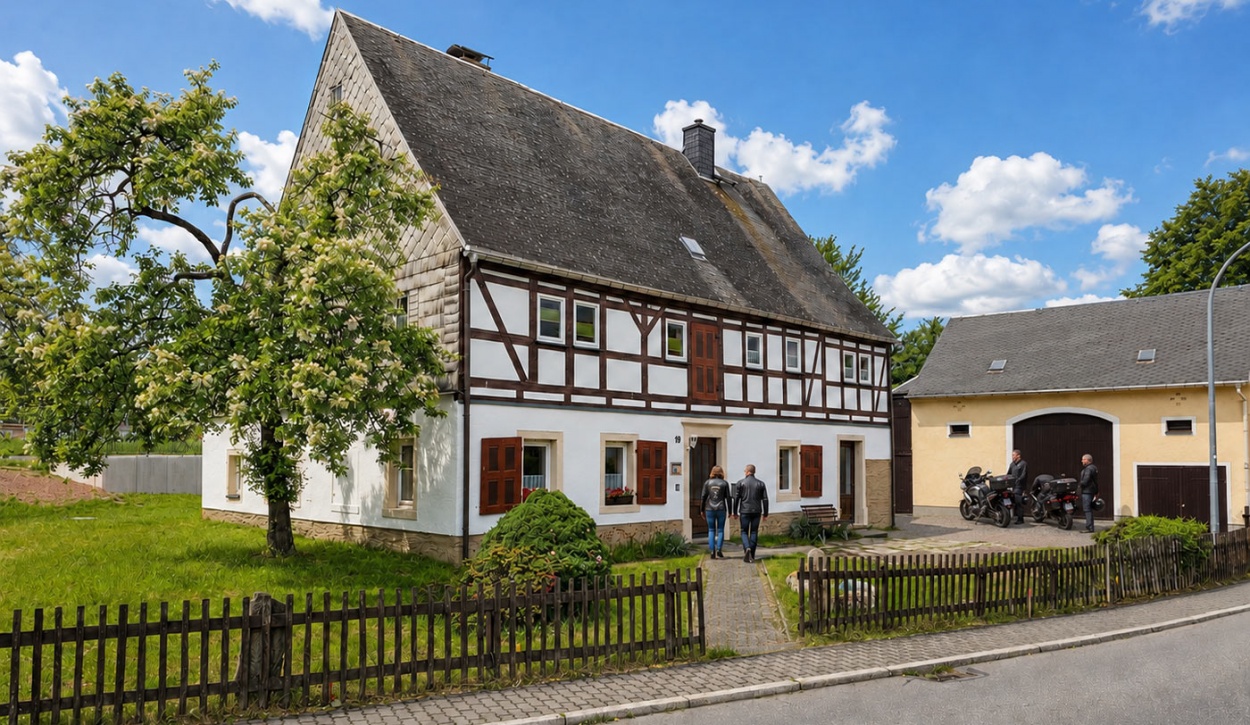 Motorrad- & Radsport- Wahner Karl Haus in Königswalde – Unterkunft für Motorradfahrer und Radsportler