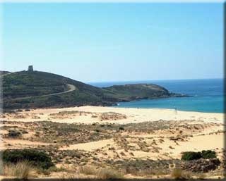  Radtour, übernachten in Hotel Villaggio Sabbie D'Oro in Arbus - Torre Dei Corsari 