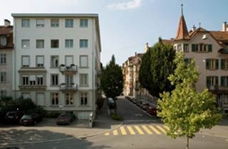 Fahrradfahrer Hotel Alpha in Luzern